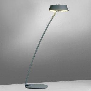 OLIGO Table Luminaire GLANCE, curved, matt grey