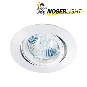 Spot a encastrer rond, pour  MR16 51mm Retrofit ampoules - max. 50W- 12V ou 240V,  couleur  blanc, ajustable