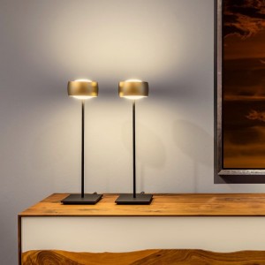 OLIGO Lampe de Table GRACE, matt gold