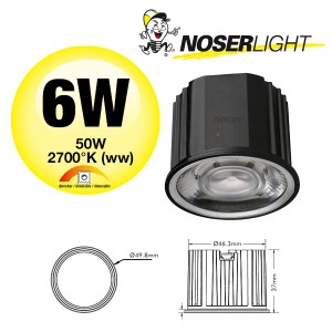 NOSER LED Modul, 6W, 2700K, dimmbar