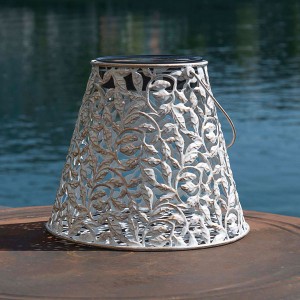 Solar Antic Lantern Rosy, 1LED ww, 26x21cm, white