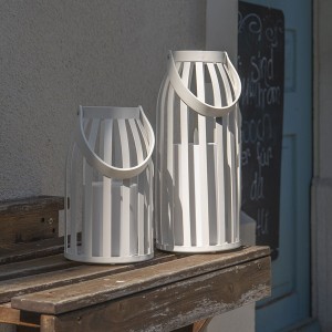 Solar Candle Lantern Set, white