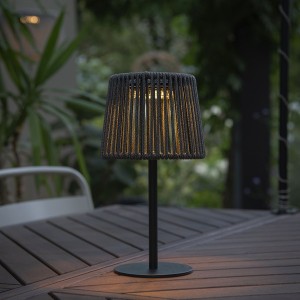 Solar Table Lamp Lino, black