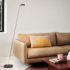 OLIGO Floor Luminaire KELVEEN, matt black, Pole length 160cm