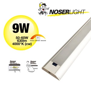 NOSER LED Lichtleiste / LED Stick 9W, mit Sensor, dimmbar, kaltweisses Licht