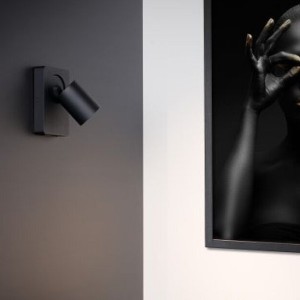 Wandspot MEGANO, schwarz