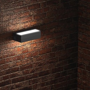 NOSER LED wall lamp VENERE, 10W, black, IP65