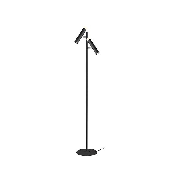 LED Lampe de lecture SORIA, 2-flammes, noir mat