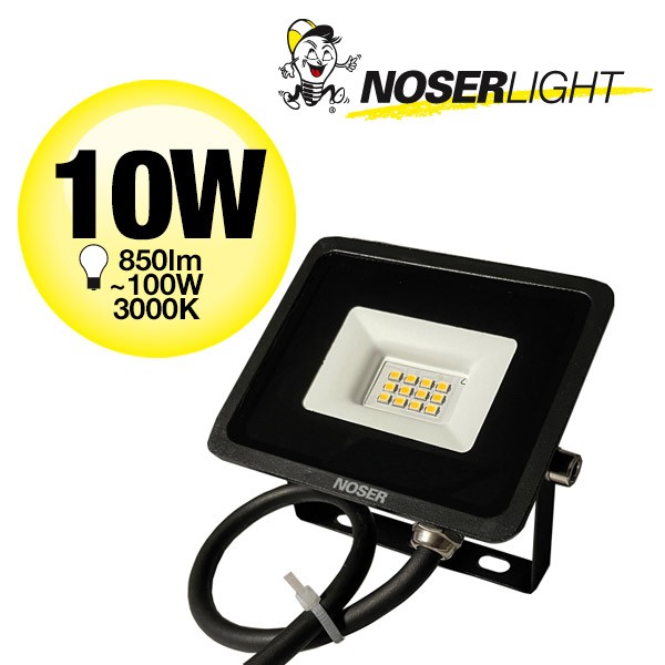 MINI LED Strahler 10W, 1000lm, 3000K, schwarz