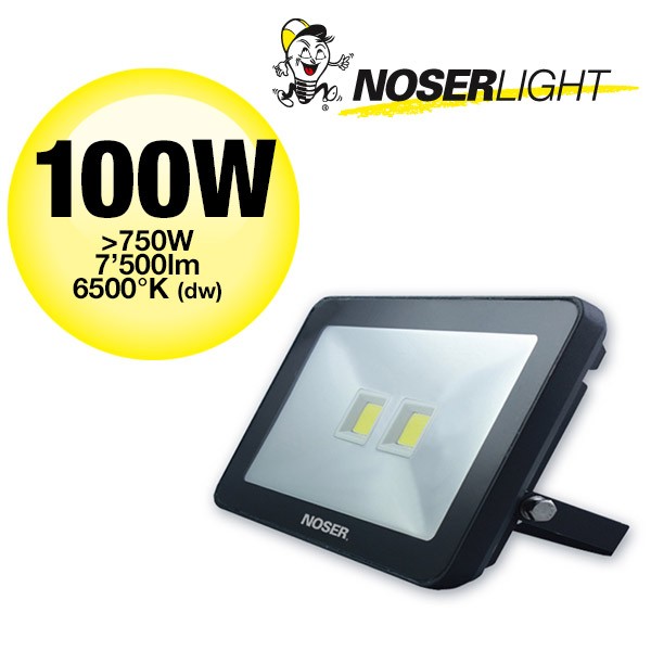 iLight LED Strahler 100W, 7500lm, 6500?K, black