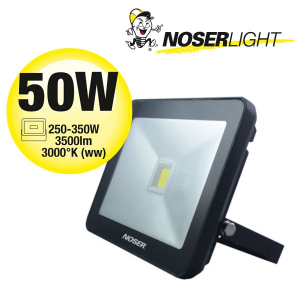 NOSER iLight LED Floodlight 1x50W, 3500lm, 3000?K, item. no. 01-450FB