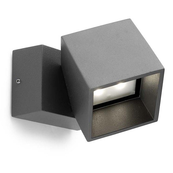 Wall lamp IP65 CUBUS LED 11W 3000K anthracite 701Lm