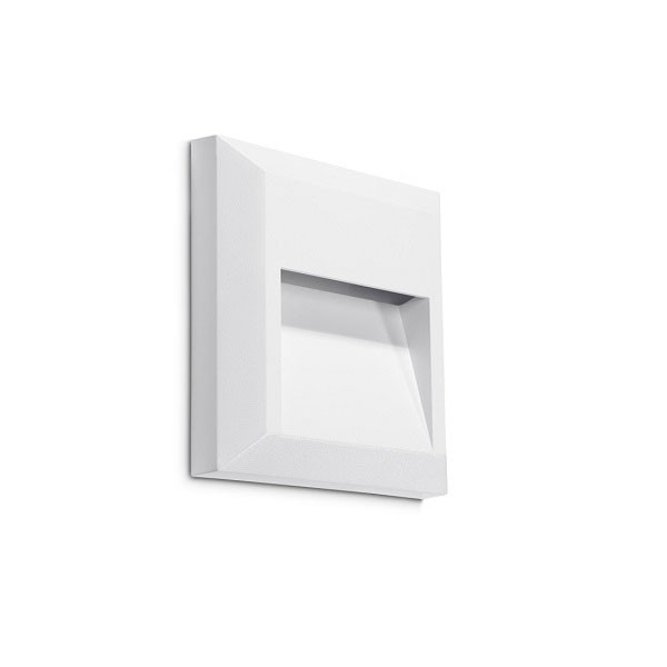 Wall lamp IP65 KOSSEL INDIRECT SQUARE 125mm LED 1.5W 4000K white 65Lm