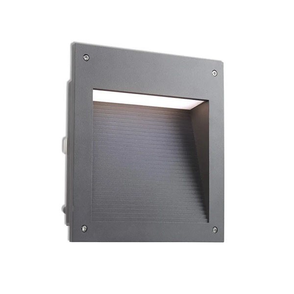 Recessed wall lights IP66 MICENAS LED SQUARE LED 20W 4000K anthracite 530Lm