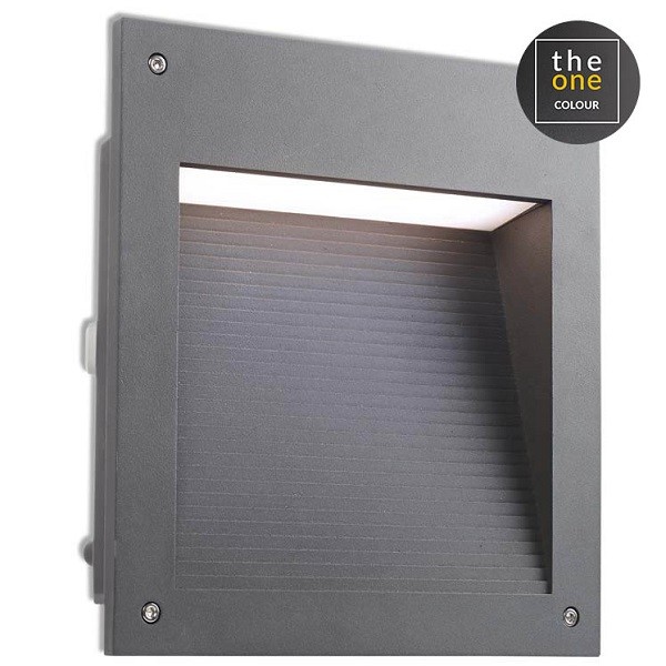 Luminaires muraux encastr?s IP66 MICENAS LED SQUARE LED 20W 4000K anthracite 530Lm