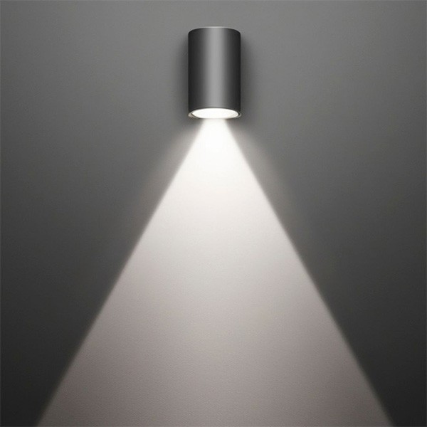 Structure IP55 COSMOS WALL FIXTURE D:106 ONE EMISSION ALUMINIUM anthracite IK06