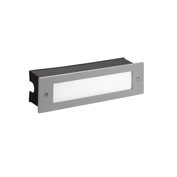 Luminaires muraux encastr?s IP66 MICENAS LED PRO LED 8.7W 3000K gris 731Lm