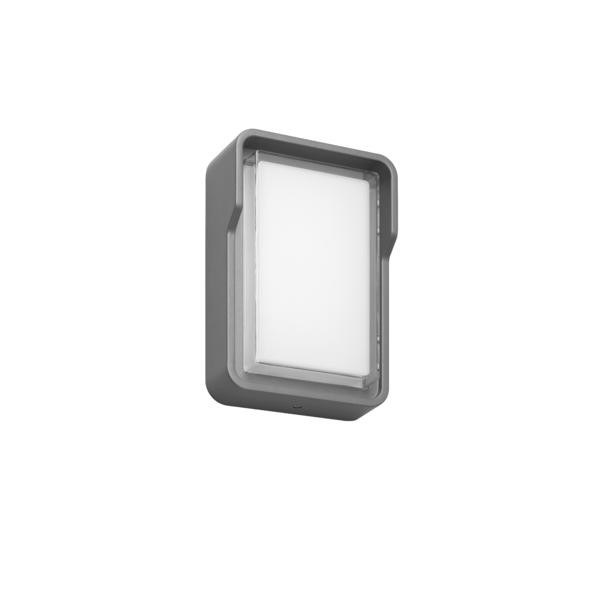 Brumberg AB-Wandleuchte  COATIS rechte., gra 830 on/off 12W 230V IP65