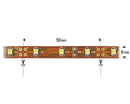 NOSER-LED-Strip, yellow, INDOOR, 12VDC, 25W