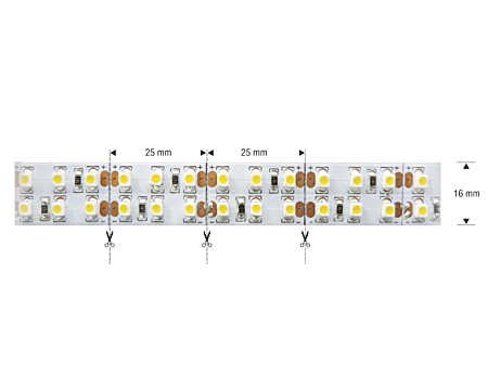 NOSER High Power LED-Strip, blanc chaud, 3000-3500K, INDOOR, 12VDC, 77W
