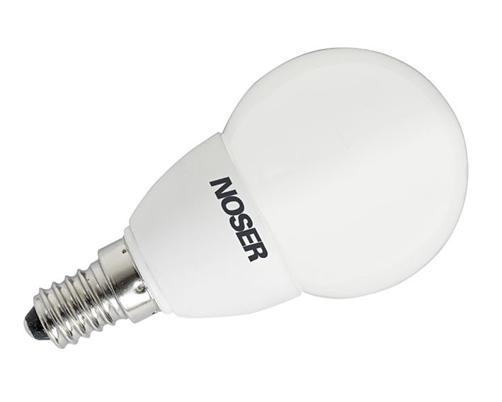 NOSER-LED de forme a incandescence G50,1W, E14, 240V, blanc chaud (ww), IP44