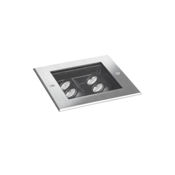 Brumberg EB-Decken-/Bodenleuchte LANKA, eckig es 830 on/off 8W 230V IP67 schwenk