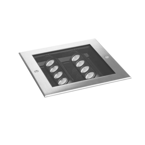 Brumberg EB-Decken-/Bodenleuchte LANKA, eckig es 830 on/off 12W 230V IP67