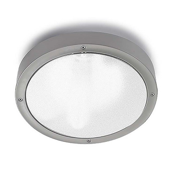 Plafonnier IP66 BASIC TECHNOPOLYMER D:260mm LED 14.5W 4000K gris 1253Lm