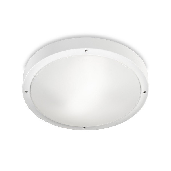 Plafonnier IP65 BASIC TECHNOPOLYMER D:360mm LED 22.3W 3000K blanc 2535Lm