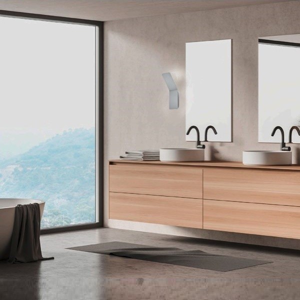 KNAPSTEIN LED Wandleuchte AVA, nickel matt