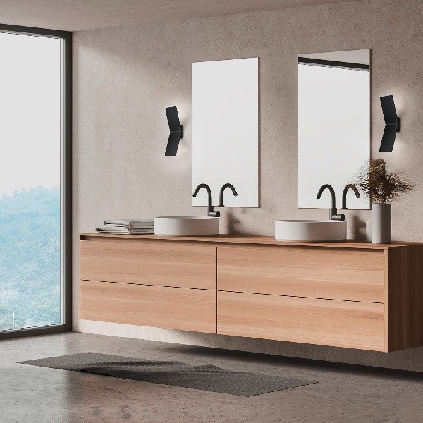 KNAPSTEIN LED Wandleuchte ADA, schwarz