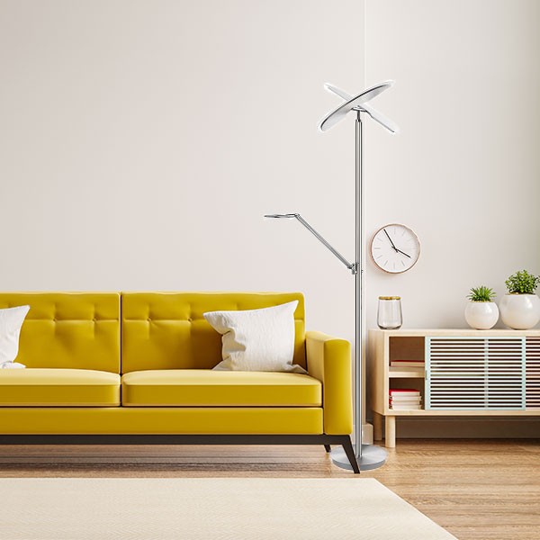 LED Floor Lamp SIONE with reading arm