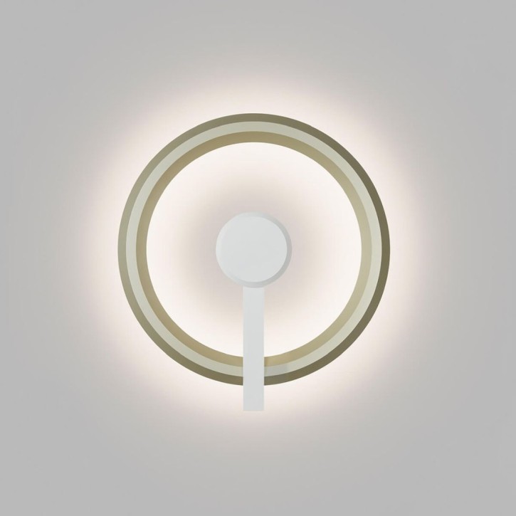 Wall and ceiling luminaire YANO, Ø340mm, indirect, pistachio
