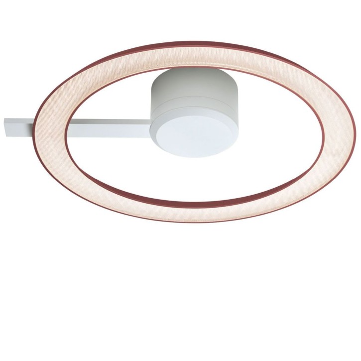 Wall and ceiling luminaire YANO, Ø400mm, direct, roségold