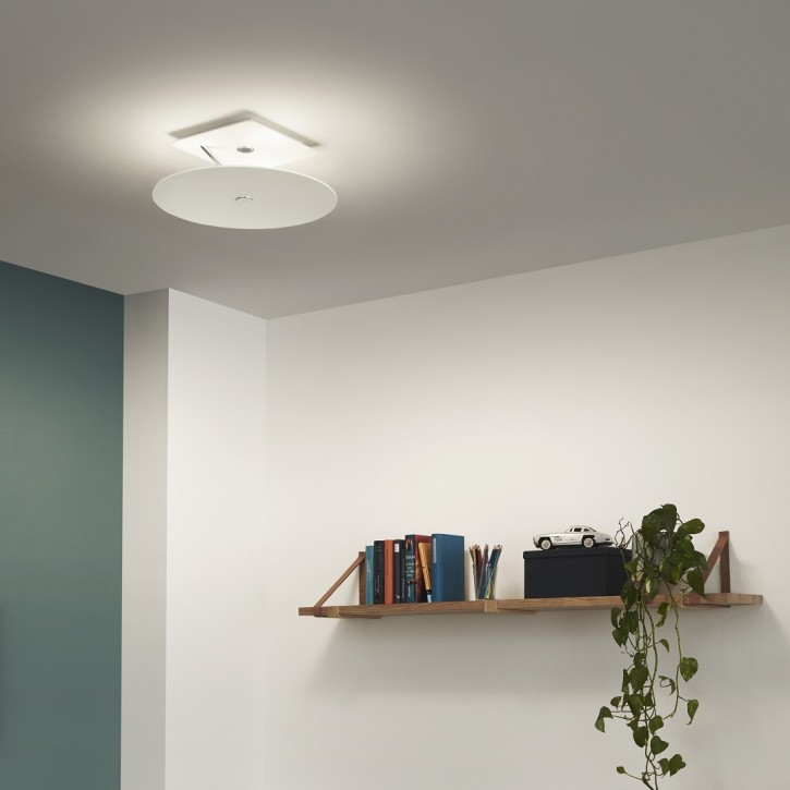 Ceiling luminaire BEAMYUP, HV LED, matt white