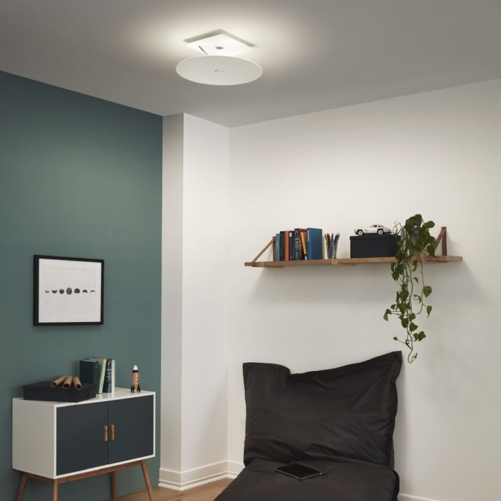 Luminaire de plafond BEAMYUP, Ø450 x 140mm, matt blanc