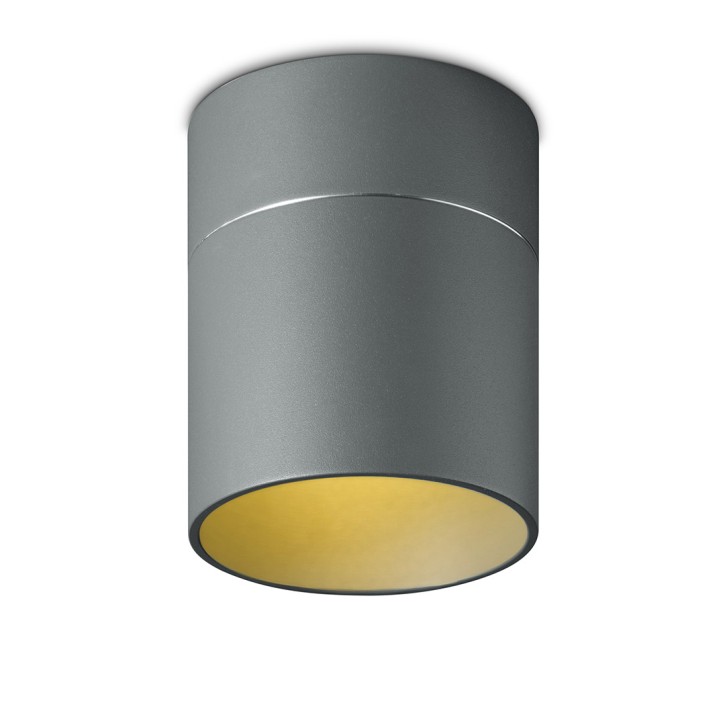 Ceiling luminaire TUDOR M, Ø120 x 140mm, matt grey