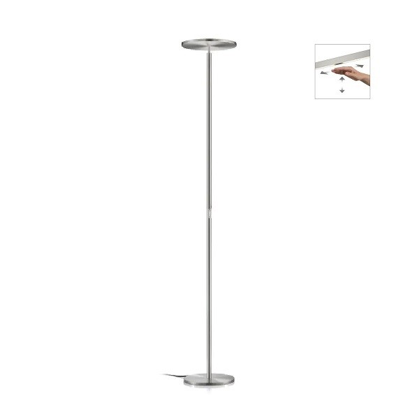 LED-Deckenfluter AURA, nickel matt