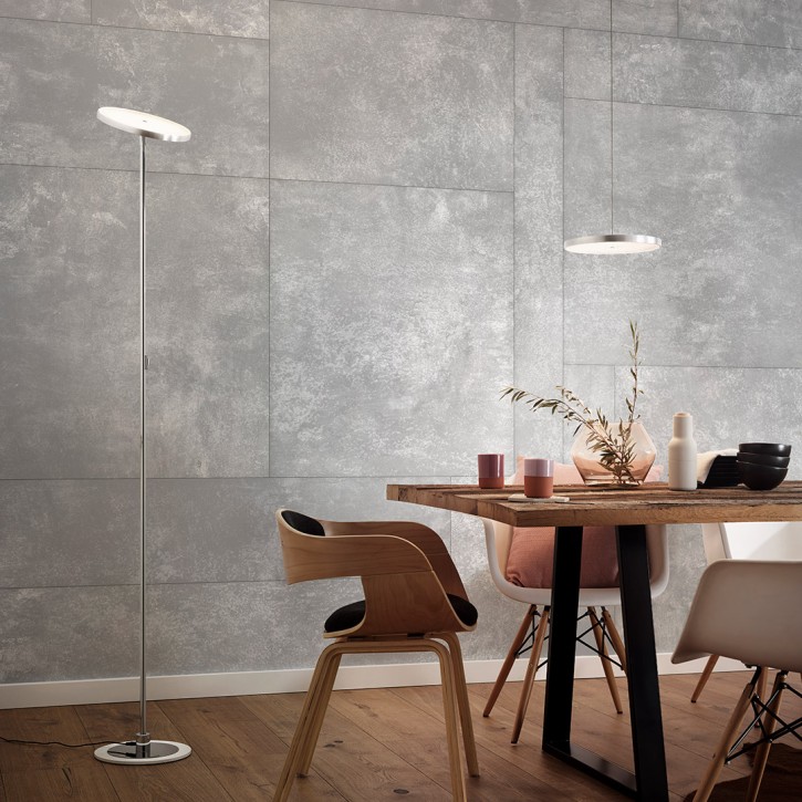 OLIGO Floor Luminaire DECENT MAX, aluminium geürstet