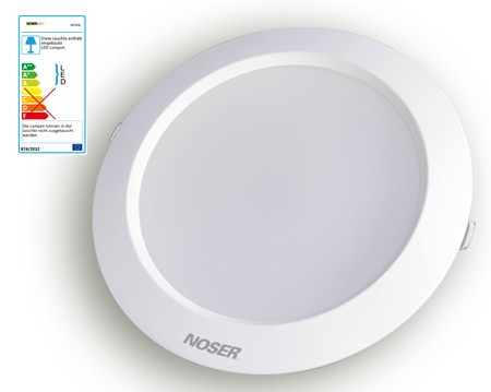 NOSER LED -Downlight weiss, 24W, 2150lm, warmweiss - 2800-3000K, dimmbar