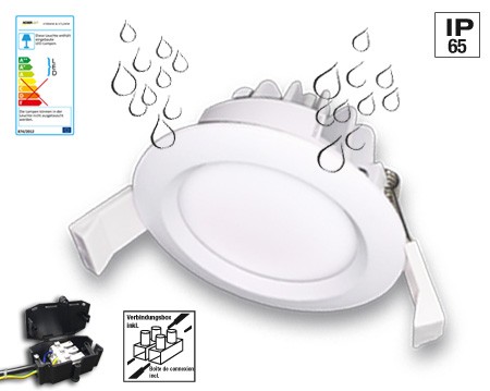 NOSER LED-Downlight blanc, 12W, 920lm, blanc chaude - 3000?K, dimmable