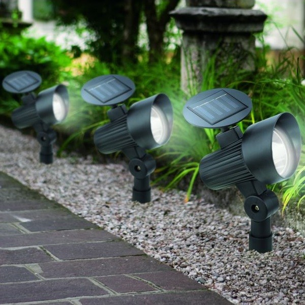 LED Luminaire Solaire Z_SOLAR, set de 3, noir