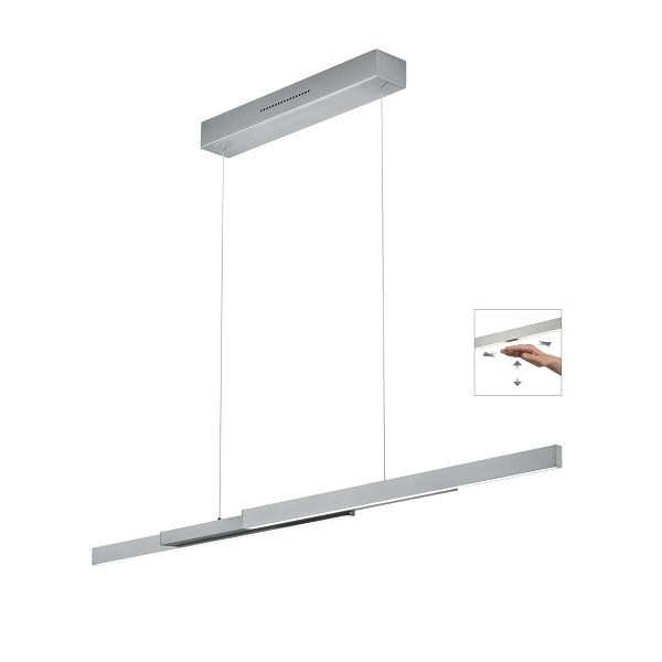LED-Pendelleuchte LARA-L134, nickel matt