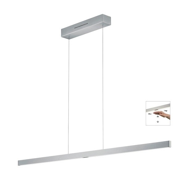 LED-Pendelleuchte LINN-L128, nickel matt