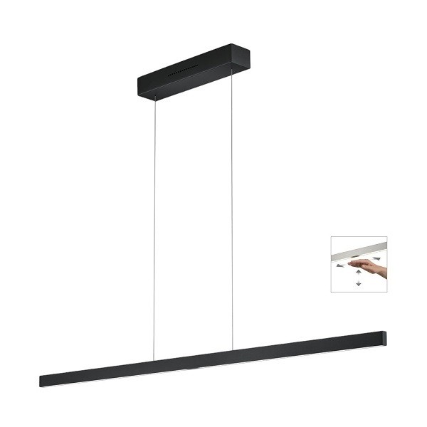 LED-Pendelleuchte LINN-L128, schwarz