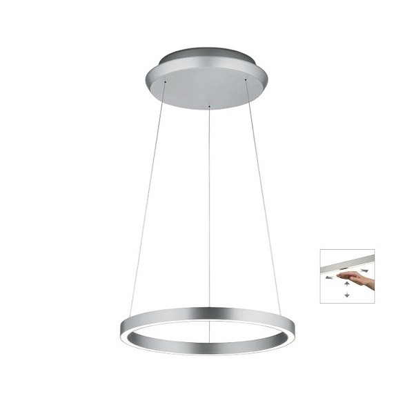 LED-Pendelleuchte SVEA-L40, nickel matt