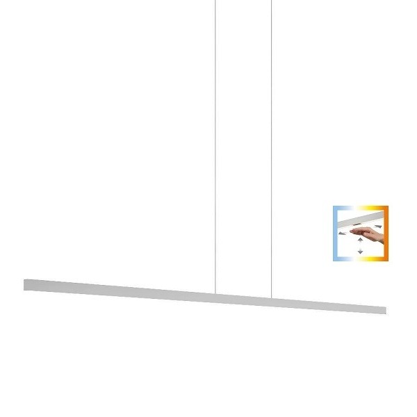 LED-Pendelleuchte LINDA-192, nickel matt