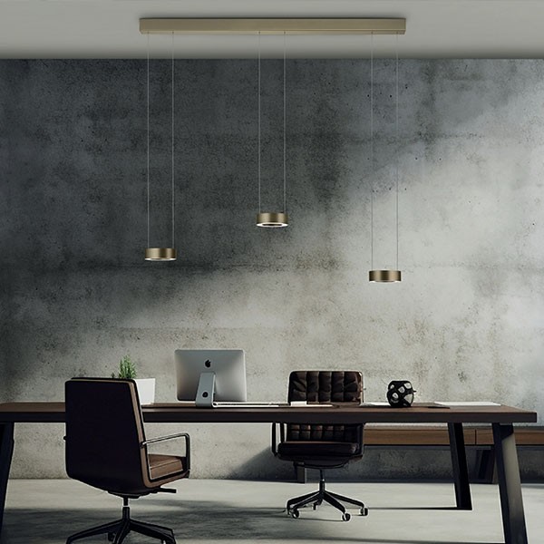 LED pendant light ZERA-3 matt nickel, white acrylic cover LED pendant light ZERA-3 matt nickel, white acrylic cover