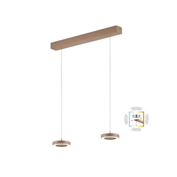 LED-Pendelleuchte DAJA-2, sand metallic