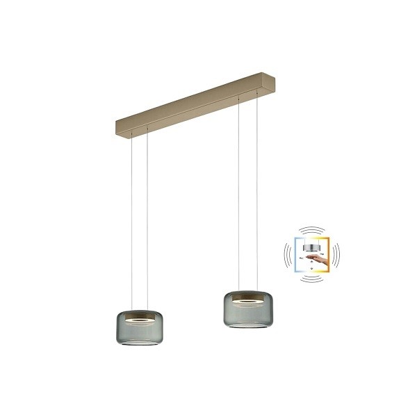 LED-Pendelleuchte SIDRA-2, effekt bronze